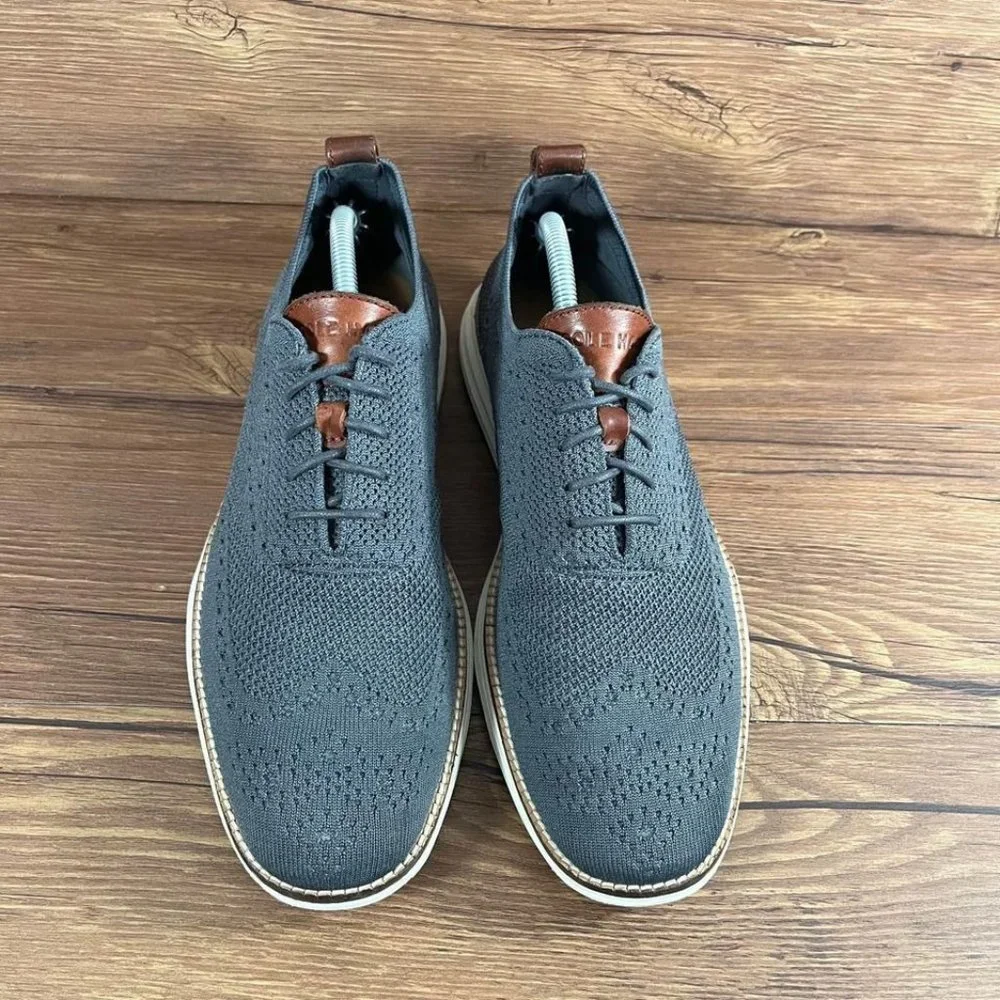 Cole Haan Original Grand Knit Wingtip Sneakers Men’s Size 9.5 Gray_7